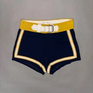 Vintage 1950s / 60s SPANJIAN BASKETBALL SHORTS With Belt Augustana College 30 - Picture 1 of 15
