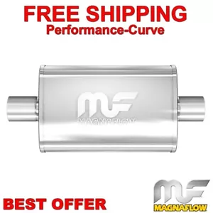 2.5" C/C - 4x9 Oval 14" Body MagnaFlow Muffler SS 11216 - Picture 1 of 4