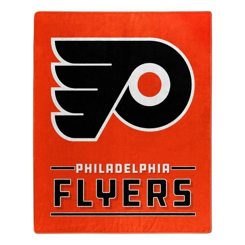 Philadelphia Flyers 50x60 Raschel Interference Design Blanket [NEW] Throw Plush Cover