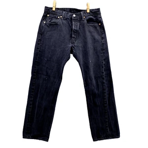 Levi's 501 XX Jeans Herren 34x27* schwarz Hose Denim Button Fly Baumwolle gerade - Bild 1 von 17