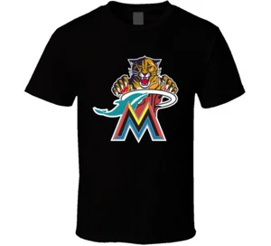 Miami Pro Sports Teams Logo Mashup City Pride Fan T Shirt - Picture 1 of 2
