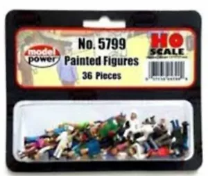 HO Scale Model Power Figures PAINTED FIGURES 36 PIECES Item #5799 - Picture 1 of 1