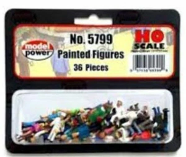 HO Scale Model Power Figures PAINTED FIGURES 36 PIECES Item #5799 - Image 1 of 1