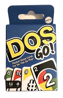 DOS Go! Pocket-Sized Card Game Travel Mini For On The Go Play Mattel Games - Image 1 of 2