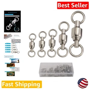 Heavy Duty Ball Bearing Swivel Set - Fishing Tackle Spinner Connector - 50pcs - Picture 1 of 8