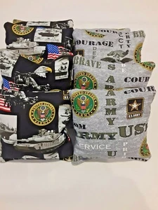 8 Cornhole Bag Bean Set U S United States Army Blk/GR - Picture 1 of 1