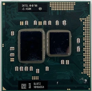 Intel Core i5-450M SLBTZ 2.4GHz to 2.667MHz 3MB Socket G1 Laptop CPU Processor - Picture 1 of 2