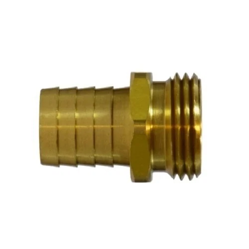 5/8" Barb x 3/4" NPT Male Brass Hose Fitting Adapter 57001-1012 Anderson Metals - Image 1 of 1