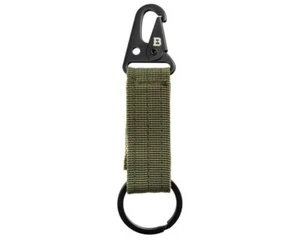 Tactical Keychain with Carabiner Clip Badger Outdoor Olive Green - Picture 1 of 4