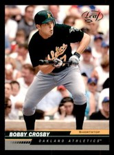 2005 Leaf  #144 Bobby Crosby Oakland Athletics