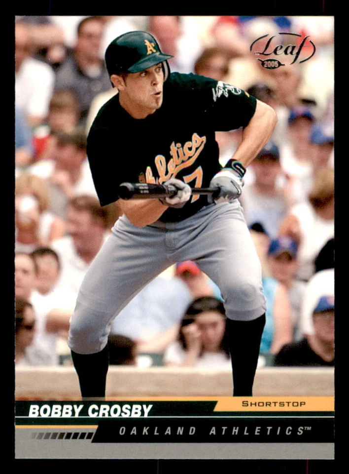 2005 Leaf  #144 Bobby Crosby Oakland Athletics - Image 1 of 2