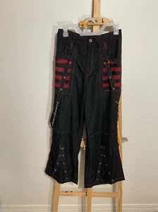 No brand Gothic wide leg chain black trousers Size medium junior - Picture 1 of 10