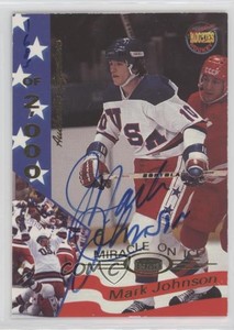 1995 Signature Rookies Miracle on Ice 1980 Signatures /2000 Mark Johnson Auto