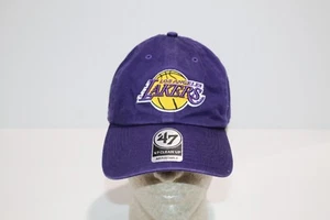 47 Brand Los Angeles Lakers  NBA Hat Adjustable Strap Black - Picture 1 of 5