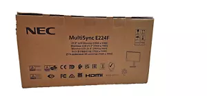 New NEC Display MultiSync E224F-BK 22 HD LED Monitor Ultra Narrow Bezel 250Nit - Picture 1 of 4