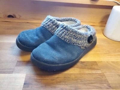 Zapatillas zueco de gamuza para mujer Cabela azul marino talla 7 M Foto 1 de 4