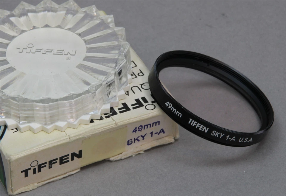 49mm Screw-In Filter TIFFEN Skylight Sky 1-A Made in USA New Old Stock - Image 1 of 1