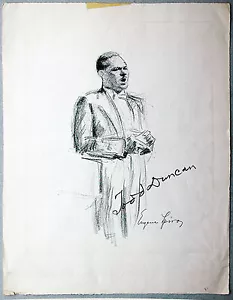 Eugen Spiro 1874-1972: Cantante Todd Duncan litografía firmada 1950 imagen de exposición - Imagen 1 de 6