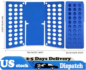 ❤️ For Adult Clothes Folder Magic Folding Board Laundry T Shirt Fast Fold Flip - Picture 1 of 17