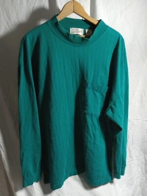 Vintage Sears Roebuck verde azulado talla XL, 100 algodón Foto 1 de 4