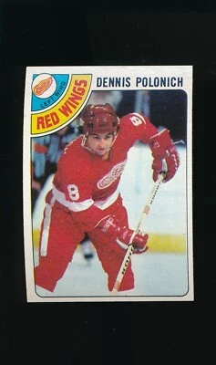1978-79 Topps #106 Dennis Polonich * Left Wing * Detroit Red Wings * NM * - Image 1 of 2