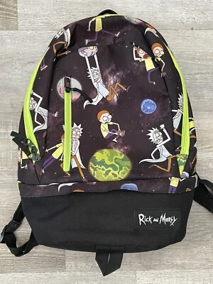 Rick and Morty Psychedelic Backpack All Over Print Bioworld Fantastic Condition! - Image 1 of 4