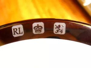 Vintage 1995 Ralph Lauren ""ACADEMY"" bianco con set piatto pane monogramma platino 4~NUOVO - Foto 1 di 4