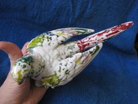 Vintage Germany parrot figurine figure porcelain ceramic handmade GL 603
