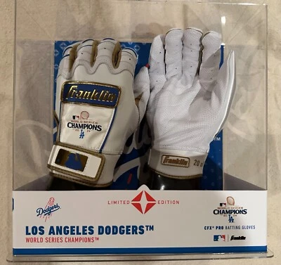Franklin Sports CFX HOLLYWOOD HITTERS Dodgers Championship Series Batting Gloves - Image 1 of 3