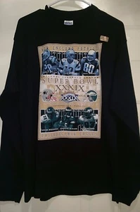 Gildan Shirt Size L Super Bowl 2005 New England Patriots Philadelphia Eagles NEW - Picture 1 of 4