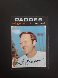 1971 Topps Rod Gaspar 383 San Diego Padres EX OC - Picture 1 of 2