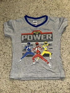 Vintage 2005 Power Rangers  Kids Long Sleeve T-Shirt Y2K Size 5/6 - Picture 1 of 2