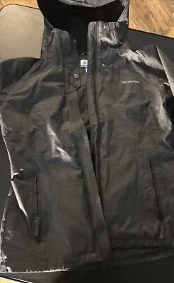 Chaqueta Columbia Para Mujer Gris Medio Omni-Tech Impermeable Forrada Con Capucha Exterior Me Foto 1 de 4