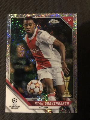 2021-22 Topps Chrome UEFA Champions League Ryan Gravenberch Speckle Refractor  - Image 1 of 2