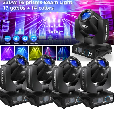230W LED Moving Head Light RGBW Gobo Beam Stage Spot Lighting DJ Disco Show DMX - Image 1 of 4