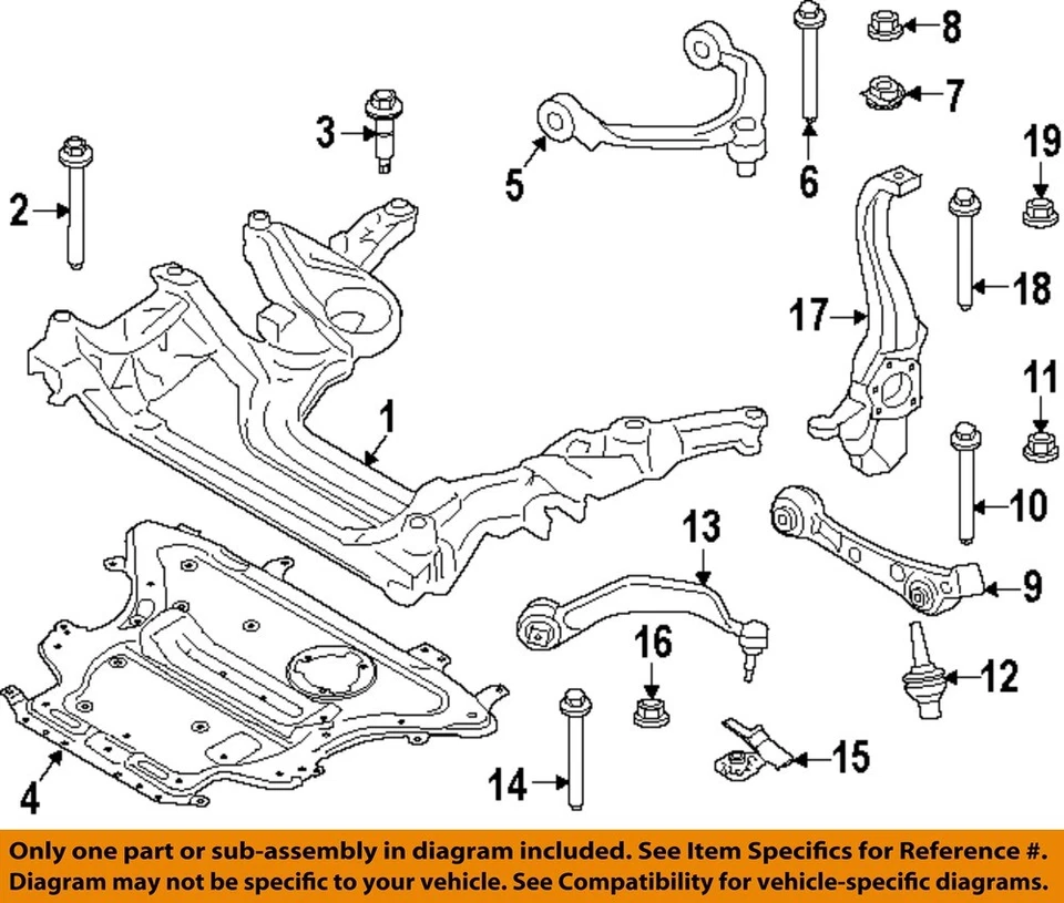 BMW OEM 16-25 530i xDrive Suspension Components-Reinf Plate 31106887546 - Image 1 of 1