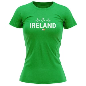 Ireland Supporters T Shirt Women shirt Rugby Country Her emblem footy footie ... - Picture 1 of 10