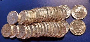 Bonito rollo (40) de elección BU 1964 Washington Quarters - Imagen 1 de 1