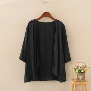 Women Cotton Linen Outer Cardigan - Picture 1 of 1