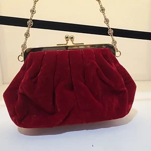 NWOT Preston & York Red  Clutch With  Rhinestones Strap  - Picture 1 of 9
