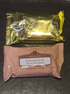 Paquete de dos jabones Melaleuca The Gold Bar 4,5 OZ y barra de baño exfoliante 4,5 OZ - Imagen 1 de 1