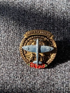 Battle of Britain 85th Anniversary Moving Spitfire Badge Remember the Few, New. - Picture 1 of 3