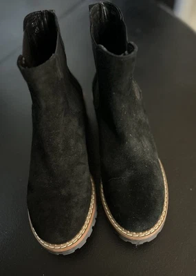 BERTUCHI Gruesa Suela Chelsea Botas Negro Gamuza Mujer 39 US 8.5 España Foto 1 de 4