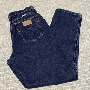 Vintage 90s Wrangler Jeans Women's Size 13/14 x 32 White Tab Made in USA 31MWSDD - Picture 1 of 8
