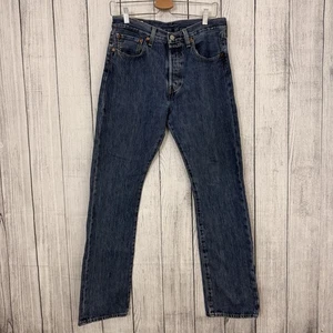 Levi's 501 Men's W31 x L32 Blue Classic Straight Leg Button-Front Premium Jeans - Picture 1 of 9