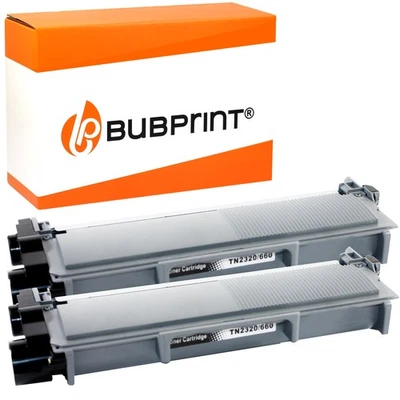 BUBPRINT 2 XL Toner kompatibel für Brother TN-2320 HL-L2300D HL-L2340DW MFC-L2700DW Set