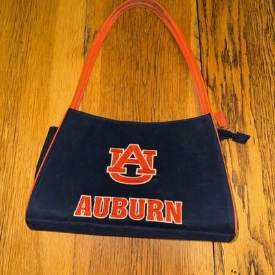 Womens Auburn Tigers Purse Handbag Official NCAA Blue Orange By Sandol - Image 1 of 4