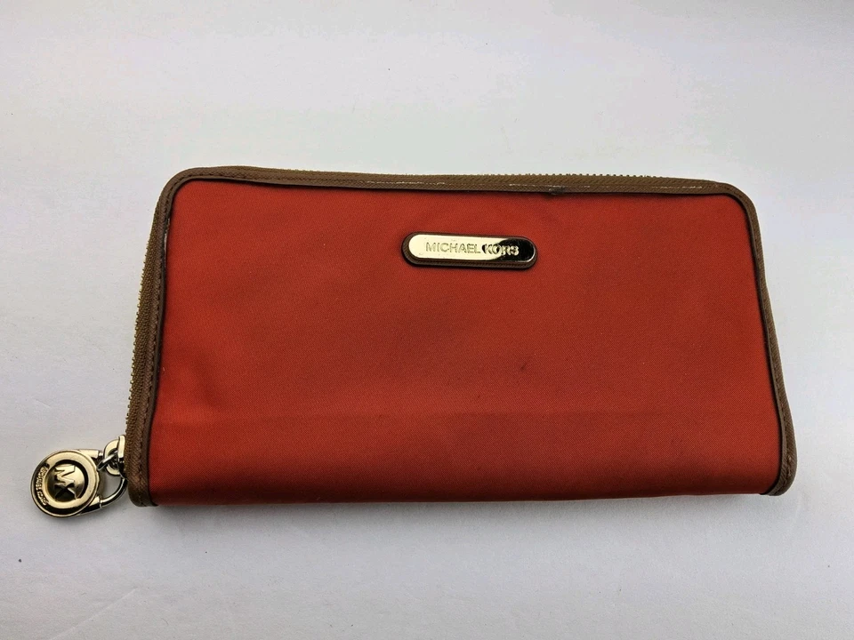Michael Kors MK Nylon Large Zip Around Wallet - Image 1 of 4