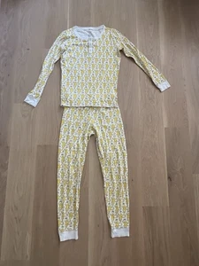 Roller Rabbit long sleeve set yellow monkey pajamas in KIDS size 14 - Picture 1 of 6