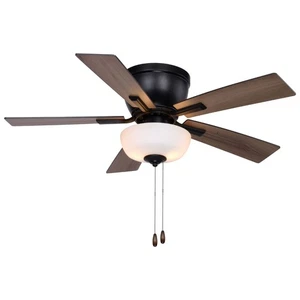 Lisbon 2-Light Ceiling Fan in Transitional Style 13 Inches Tall and 42 Inches - Picture 1 of 13